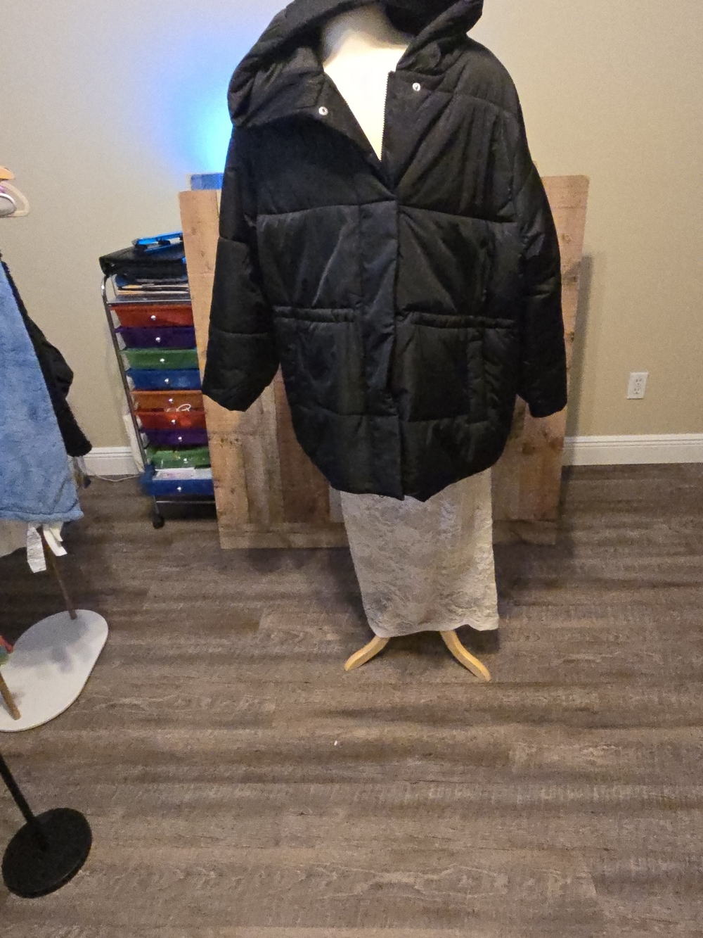 Ava & Viv Black Puffer Jacket NWT